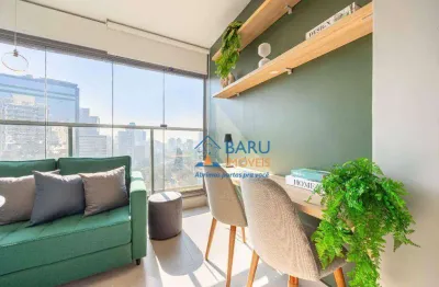 Studio com 1 dormitório para alugar, 31 m² por r$ 4.600,00/mês - higienópolis - são paulo/sp