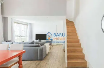 Apartamento duplex com 2 dormitórios, 100 m² - venda por r$ 2.000.000,00 ou aluguel por r$ 13.159,00/mês - brooklin - são paulo/sp