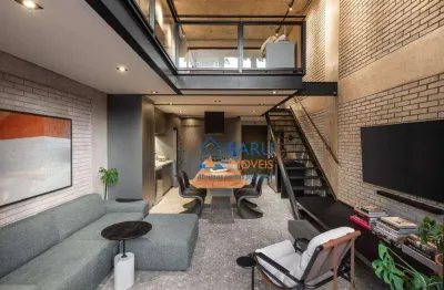 Loft com 1 dormitório à venda, 124 m² por r$ 2.600.000 - pinheiros - são paulo/sp