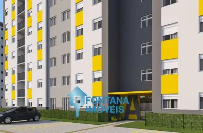 Apartamento com 2 dormitórios à venda, 48 m² por r$ 202.000,00 - barnabé - gravataí/rs