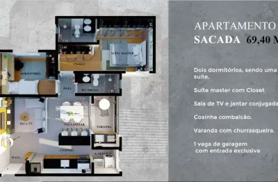 Apartamento à venda, 69 m² por r$ 460.000,00 - doutor paulo prata - barretos/sp