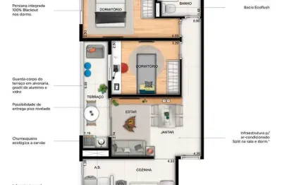 Apartamento com 2 quartos à venda no Centro, São Bernardo do Campo 