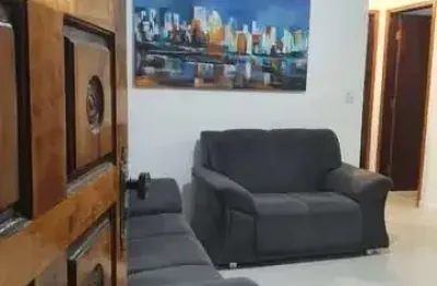 Casa em condomínio fechado com 2 quartos à venda no Balneário Maracanã, Praia Grande 
