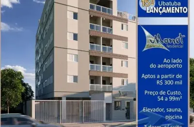 Ubatuba, centro, apartamentos próximo ao aeroporto - aptos com 54 - 61 e 77m2 com lazer - oportunidade