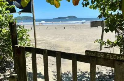Ubatuba - praia de ubatumirim, terreno frente mar, pé na areia, oportunidade