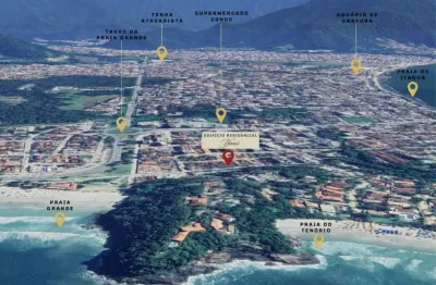 Ubatuba, tenório- lançamento!!! loft, 2, e 3 dormitórios, a 100 metros da praia!