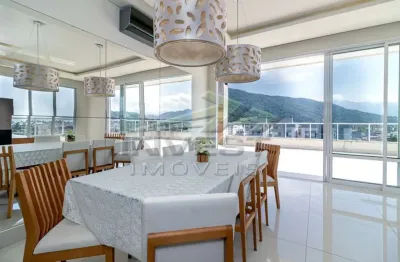 A maior e bela cobertura de ubatuba - centro - cobertura, 04 amplas suítes, 06 vagas para auto, 439 m2 de área útil, amplo lazer.