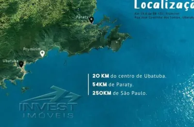 Ubatuba, praia do prumirim - belo lote semi aclive, ótima localização testada de 20m e área de 750m2