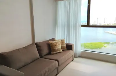 Apartamento mobiliado para locação no Edf. Parque do Cais – 34m² | 1 quarto | Vista privilegiada para o Recife
