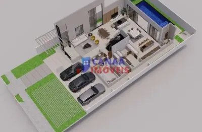 Jardins genova - casa em condomínio 4 suites -  uberlândia