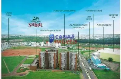 Reserva do sabiá - apartamentos 2/4 sendo 1 suíte reversível, sacada, elevador, lazer de clube, próximo ao parque do sabiá