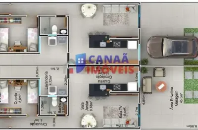Casa com 2 quartos, sendo 1 suite - b. planalto uberlândia