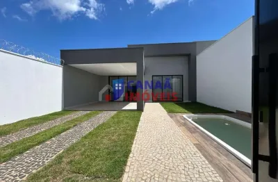Casa nova 3 quartos 1 suíte c/ closet + piscina aquecida novo mundo