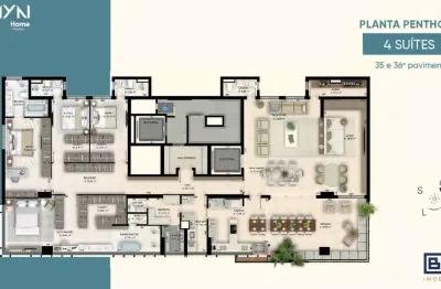 Zayn Home Marista | Penthouse 04 Suítes, 317 m², Nascente, à venda no Setor Marista