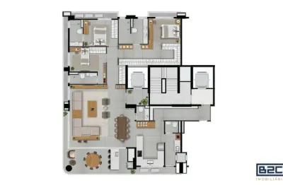 FR. Casa Aurora | Apartamento 04 Suítes Plenas, 208 m², à venda no Setor Marista
