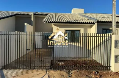 Casa à venda em ponta grossa, los angeles, com 2 quartos, 48m²
