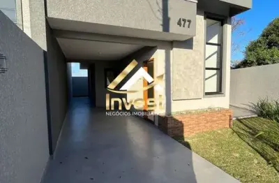 Belíssima casa 3 quartos sendo 1 suíte com amplo espaço e churrasqueira.
