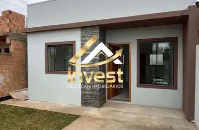 Belíssima casa 2 quartos, em laje - com fachada moderna e estrutura reforçada para sobrado.