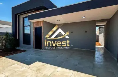 Belíssima casa 3 quartos sendo 1 suíte com acabamento de qualidade