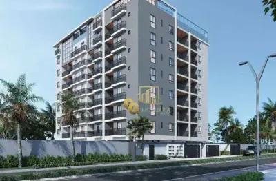 Apartamento com 2 dormitórios à venda, 61 m² por r$ 395.000,27 - intermares - cabedelo/pb