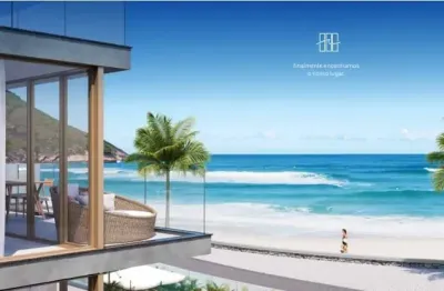 Apartamento 2 suítes a venda praia de pontal - pé na areia