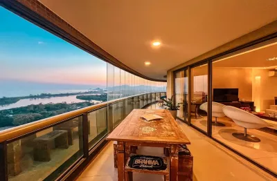 Apartamento pronto para morar 4 suítes, vista mar e pontal – pedra de itaúna.