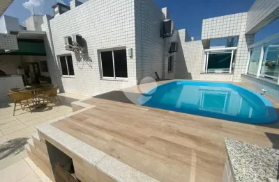 Cobertura linear prédio baixo próxima a praia com lazer e segurança 24 horas.