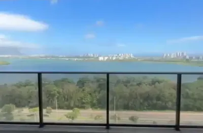 Apartamento 4 suítes pronto para morar ilha pura vista lagoa e sol da manhã