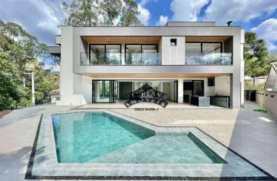 Casa na granja viana  com 4 dormitórios à venda, 724 m² por r$ 8.000.000 - são paulo ii - cotia/sp