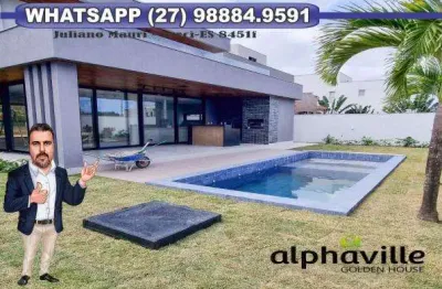 Casa em condomínio para venda em serra, alphaville jacuhy, 4 dormitórios, 3 suítes, 4 banheiros, 4 vagas