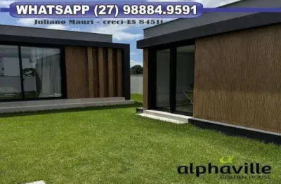 Casa em condomínio para venda em serra, alphaville jacuhy, 2 dormitórios, 2 suítes, 3 banheiros, 4 vagas