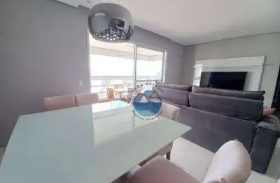 Belo apartamento - 96m² - 3 dormitórios – 2 suítes - varanda - 2 vagas