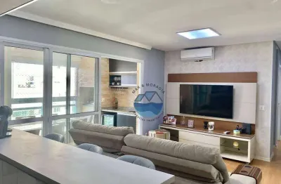 Apartamento com 2 dormitórios à venda, 78 m² por r$ 817.000,00 - ponta da praia - santos/sp