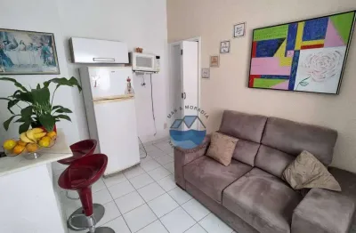Kitnet com 1 dormitório à venda, 37 m² por r$ 180.000,00 - itararé - são vicente/sp
