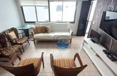 Apartamento mobiliado com 2 dormitórios à venda, 92 m² por r$ 860.000 - aparecida - santos/sp