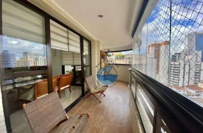 Apartamento com 3 dormitórios à venda, 324 m² por r$ 2.285.000,00 - boqueirão - santos/sp