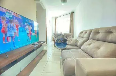 Apartamento com 2 dormitórios à venda, 71 m² por r$ 350.000,00 - marapé - santos/sp