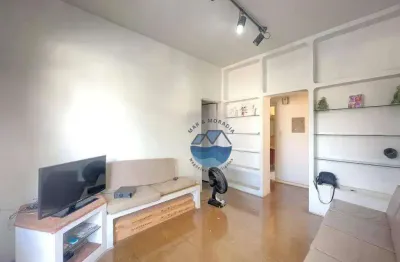 Apartamento com 2 dormitórios à venda, 60 m² por r$ 405.000,00 - embaré - santos/sp