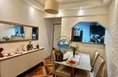 Apartamento com 2 dormitórios à venda, 72 m² por r$ 244.000,00 - saboó - santos/sp