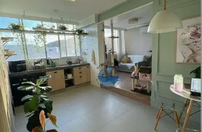 Kitnet com 1 dormitório à venda, 34 m² por r$ 403.000,00 - josé menino - santos/sp
