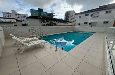Apartamento com 1 dormitório à venda, 84 m² por r$ 495.000,00 - campo grande - santos/sp