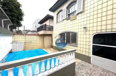 Casa estilo sobrado à venda com 3 quartos, 160m² - bairro aparecida, santos
