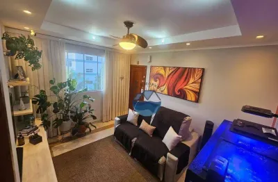 Apartamento com 2 dormitórios à venda, 70 m² por r$ 430.000,00 - josé menino - santos/sp