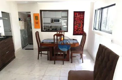 Apartamento à venda - quadra da praia - 2 quartos - boqueirão, santos