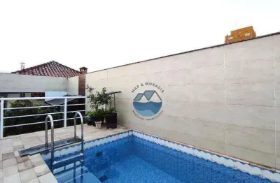 Linda casa triplex à venda - 3 quartos, 2 suítes - embaré, santos