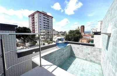 Casa sobreposta alta duplex,  3 quartos - aparecida em santos