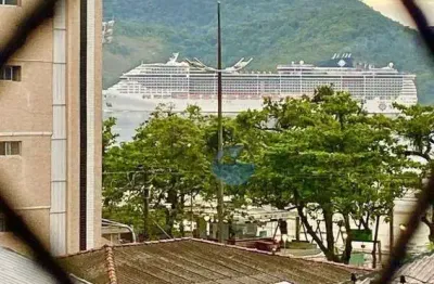 Apartamento com 1 dormitório à venda, 67 m² por r$ 475.000 - embaré - santos/sp