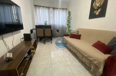 Apartamento com 1 dormitório à venda, 52 m² por r$ 339.000,00 - marapé - santos/sp