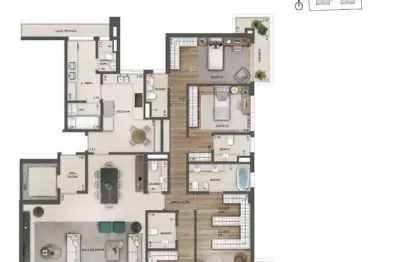 Oportunidade: apartamento na barra da tijuca, oceana golf, 4 suítes, 4 vagas, 268m, vista mar e lagoa