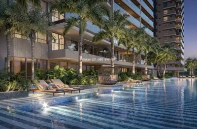 Lançamento no península: apartamento de 3 suítes, 143m, no gran thai, ótima localização, lazer resort